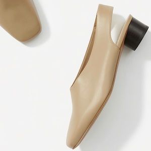 NWOB Everlane Square Toe Slingback (6.5 Taupe)